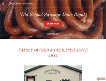 Tablet Screenshot of downhomemeatsinc.com